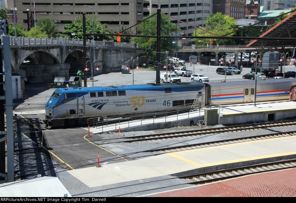 AMTK 46 departing on train 42.